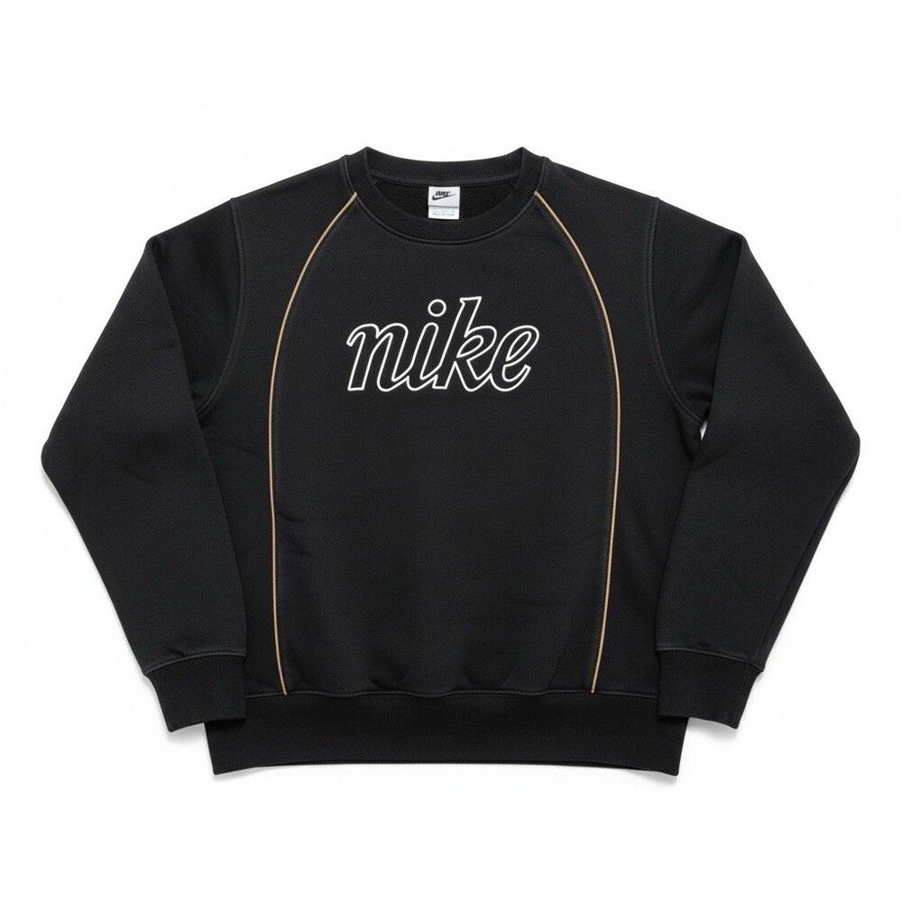 Nike Sweatshirt Size M Women’s Sportswear Icon Clash Black/ White Crop Pullover
